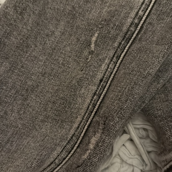 Gray Denim Jacket with Embellished Buttons - Picture 7 of 8